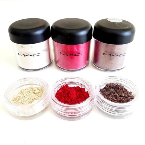 MAC Pigments Samples Set Pink Opal Mauvement Brash - Picture 2 of 3